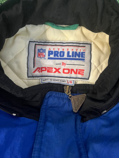 Vintage Seattle Seahawks 1990s Apex One Jacket NFL Football Coat