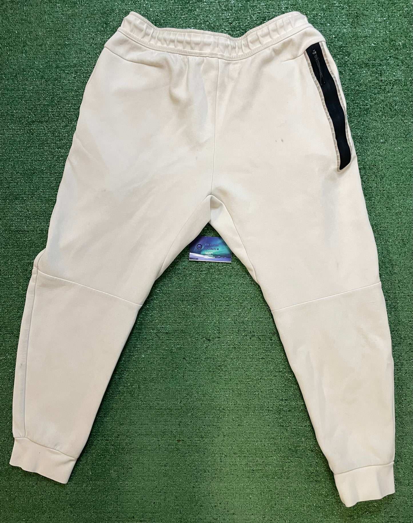 Nike beige tech fleece pants
