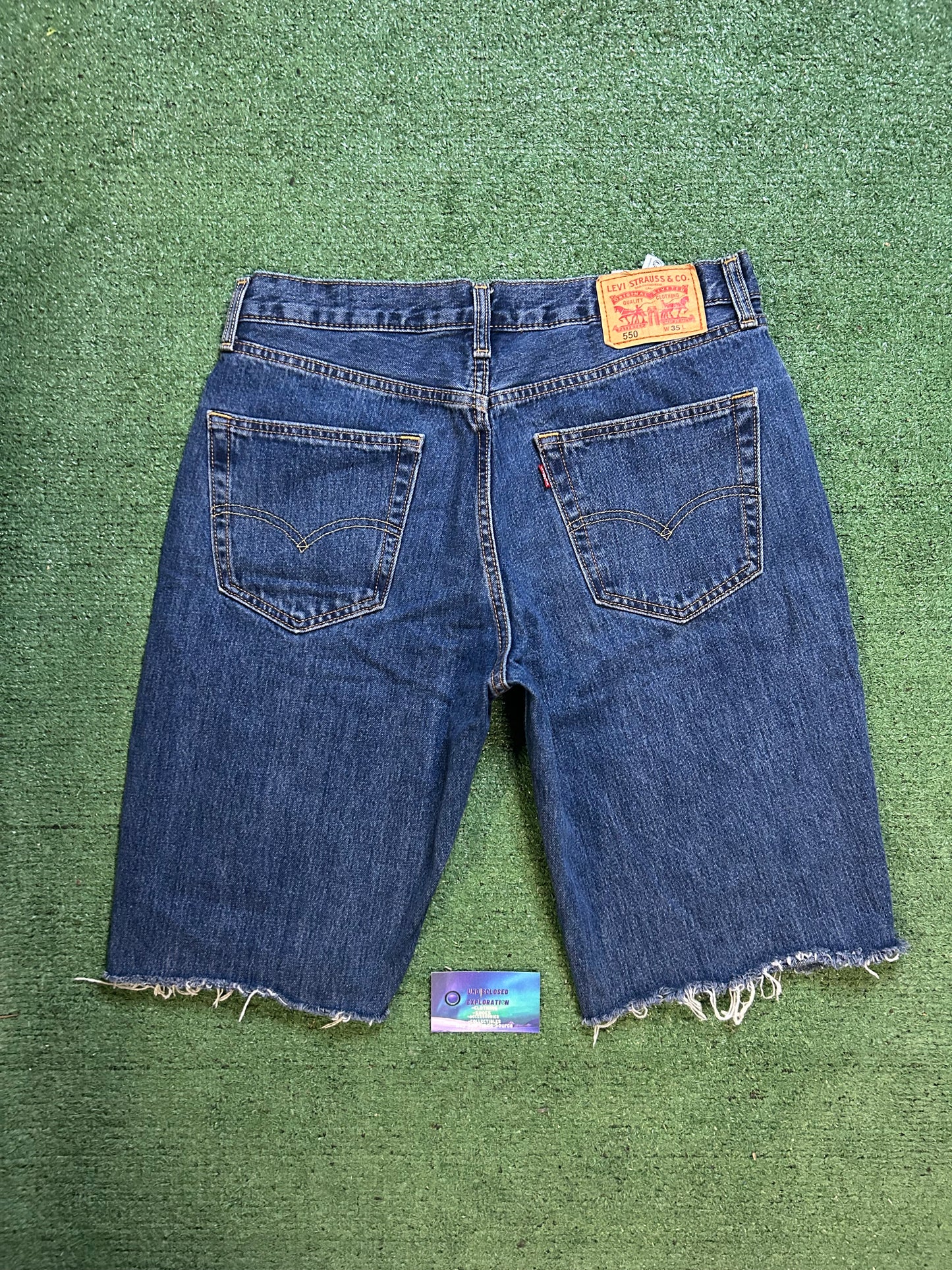 Levi 505 dark wash Jean shorts