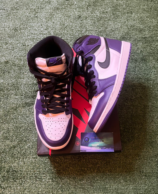 Jordan 1 High Court Purple size 8men/9.5women