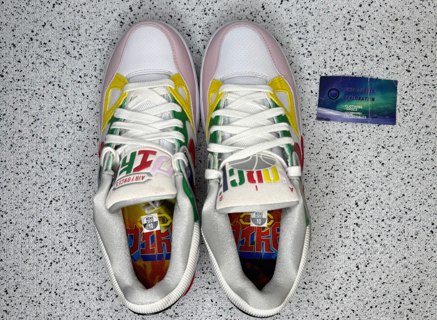 Nike Air Force 3 Nigo Multi Color 10 Men/11.5 Women “Preowned”