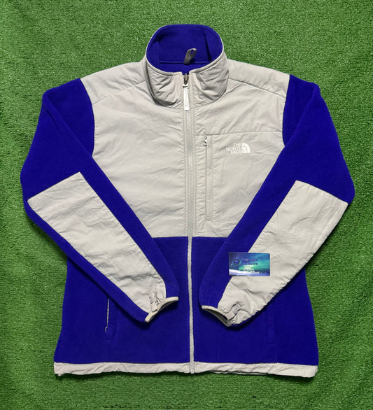 Vintage Y2K North Face Denali Blue Silver