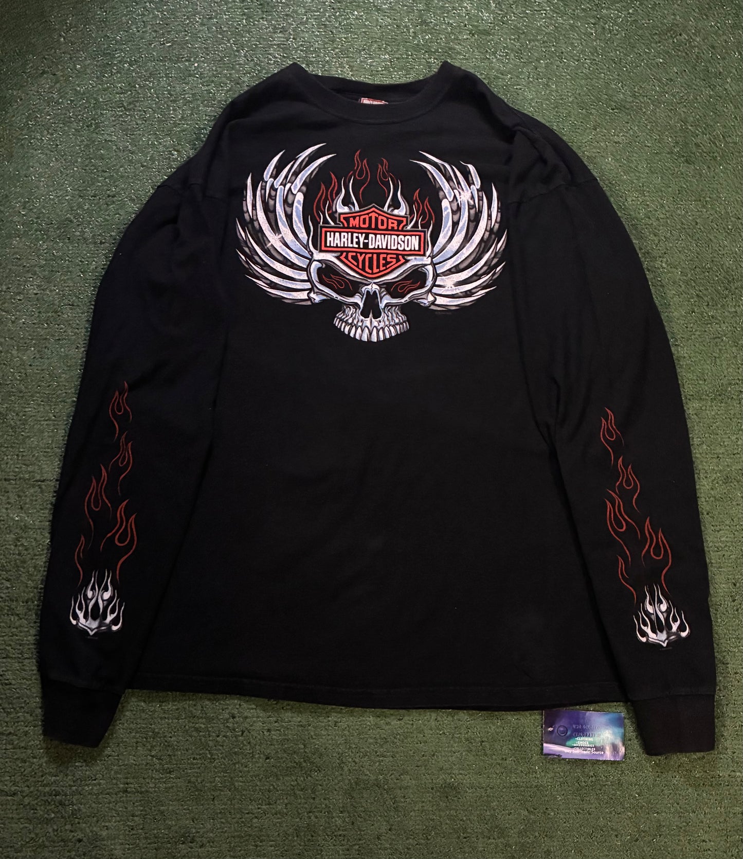 Harley flame and chrome longsleeve