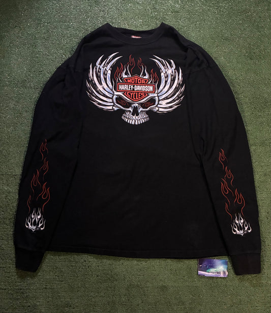 Harley flame and chrome longsleeve