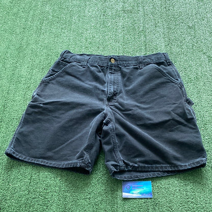 Carhartt black denim shorts