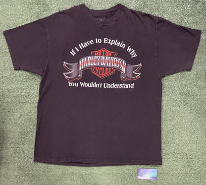 Vintage 1980s Harley Davidson if I have to explain you wouldn’t understand tee