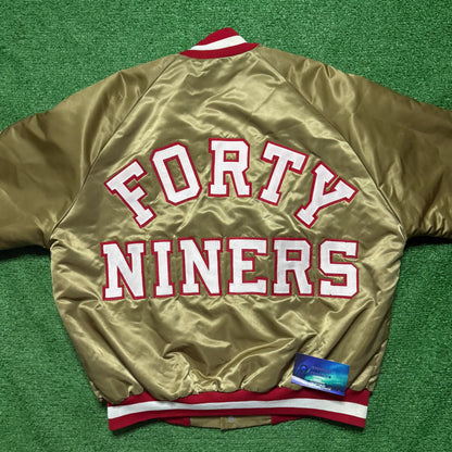 Vintage San Francisco 49ers Satin Jacket Chalk Line