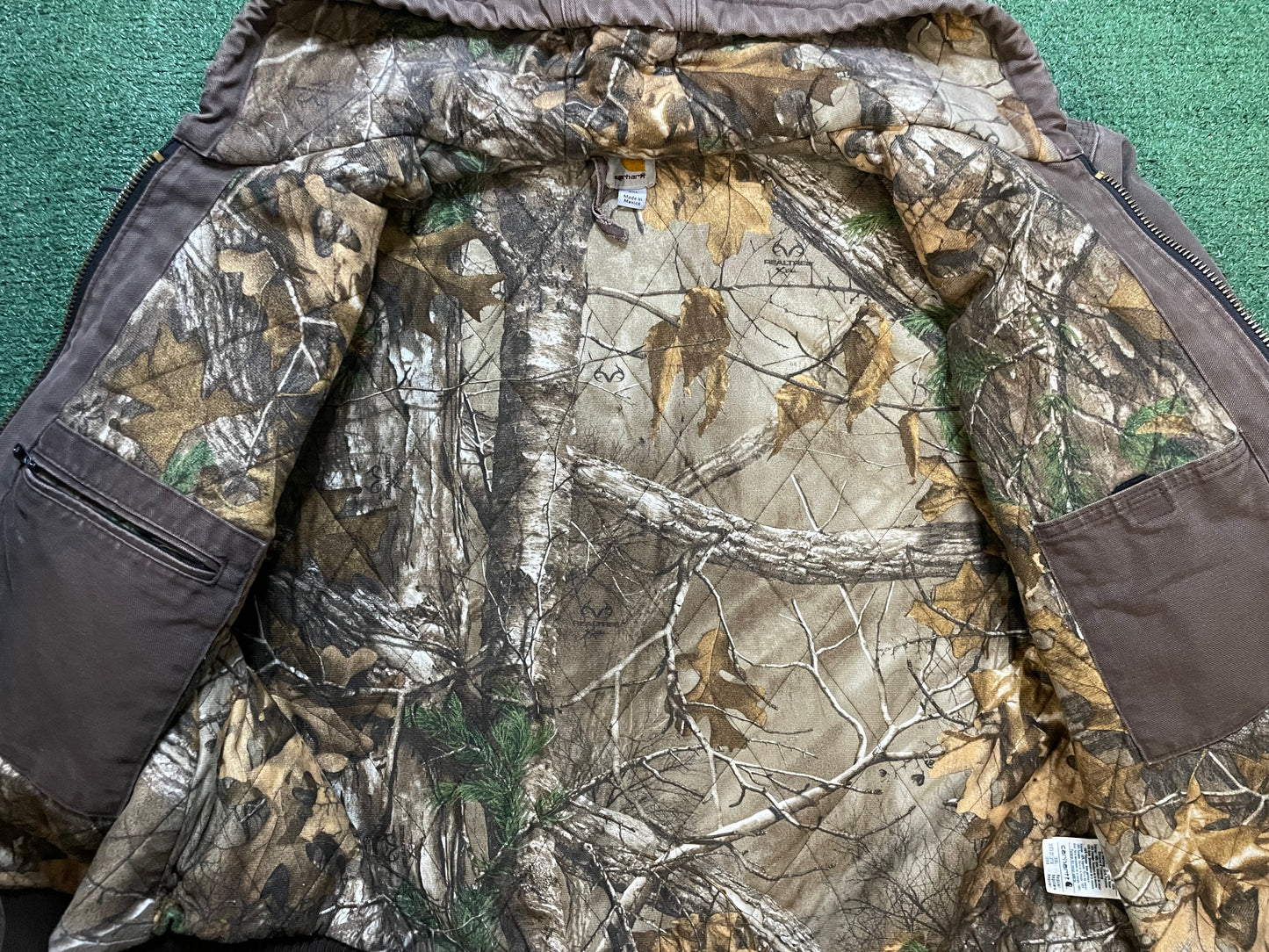 Carhartt brown hooded jacket