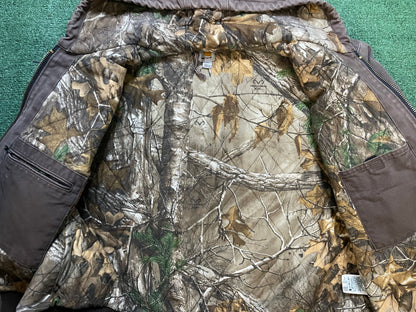 Carhartt brown hooded jacket