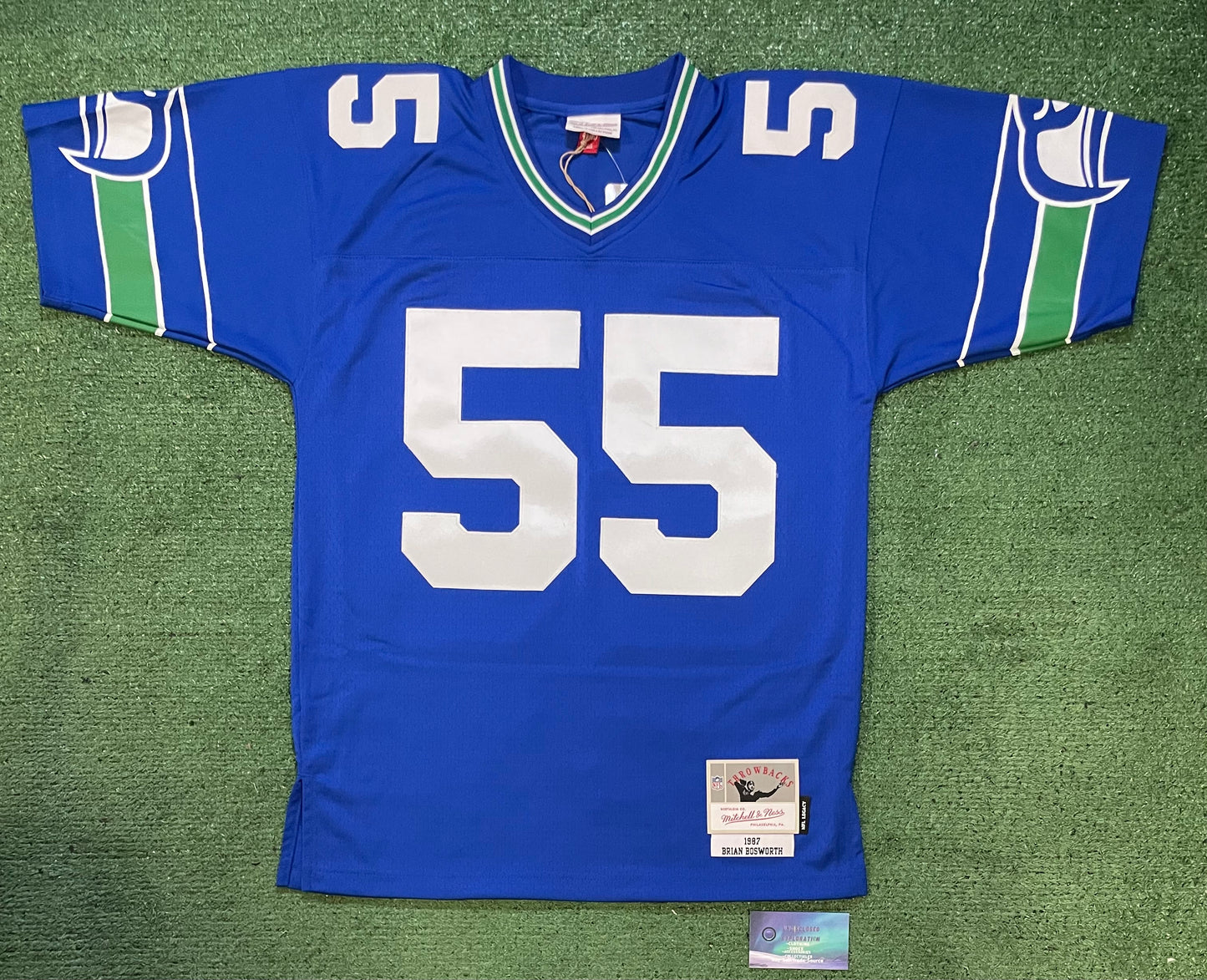 Seattle Seahawks Mitchell & Ness Brian Bosworth #55 football jersey
