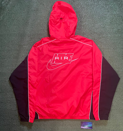 Nike Air full zip hybrid utility red jacket