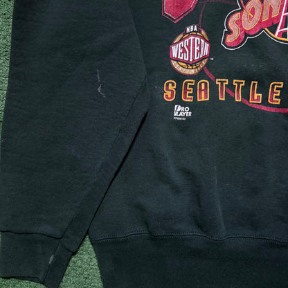 Vintage Seattle SuperSonics Western Conference Champs 1996 Crewneck
