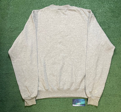 UCSB University of California Santa Barbara grey and navy crewneck