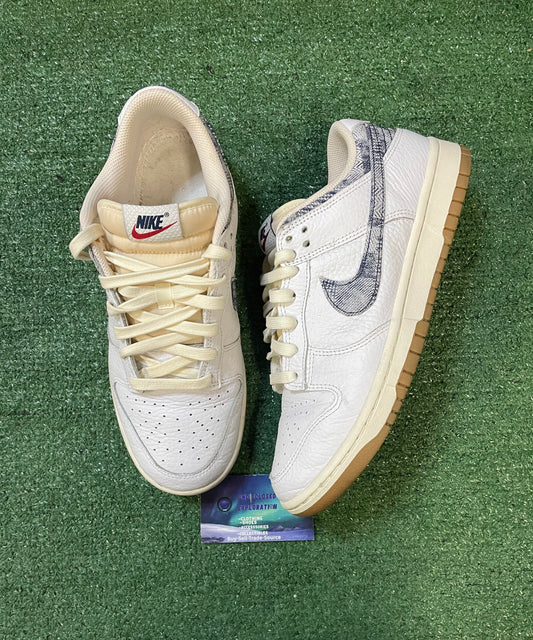 Nike Dunk low washed denim size 9.5men/11women