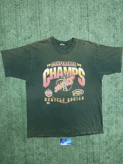 Vintage 1996 Seattle sonics western conference champs