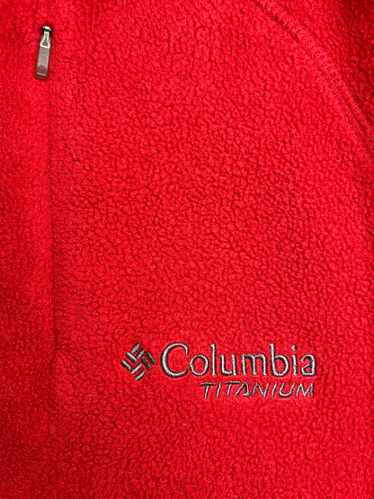 Vintage Columbia titanium red fleece