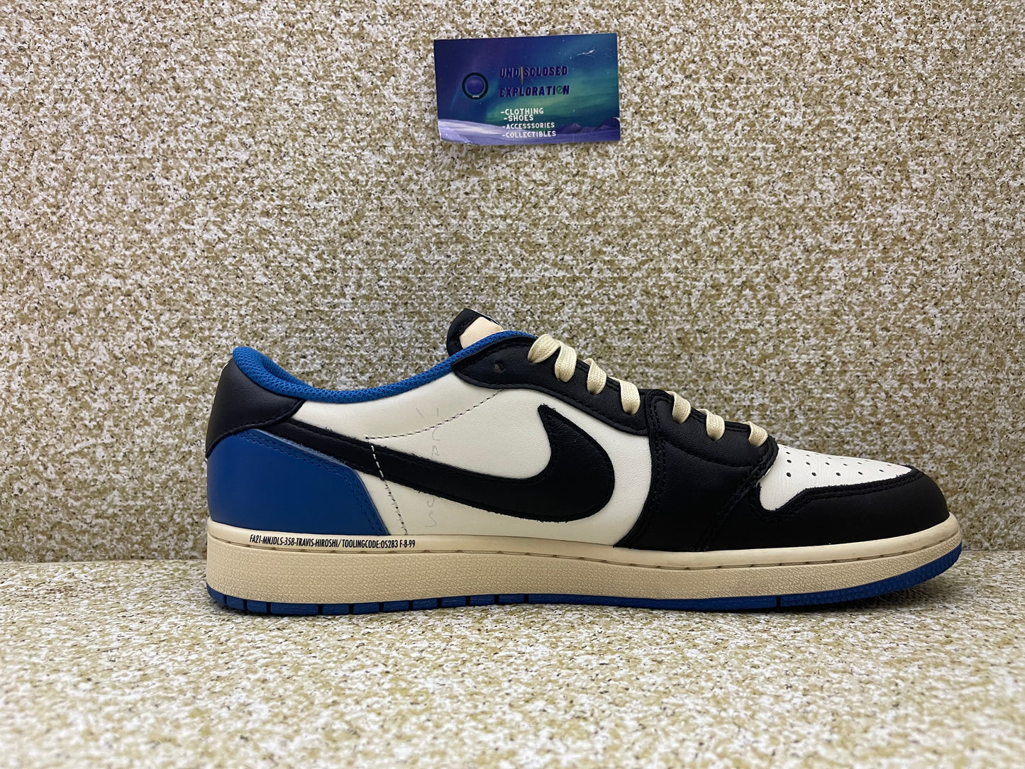 Jordan 1 Low Travis Scott Fragment 10.5 Men/12 Women “Preowned”