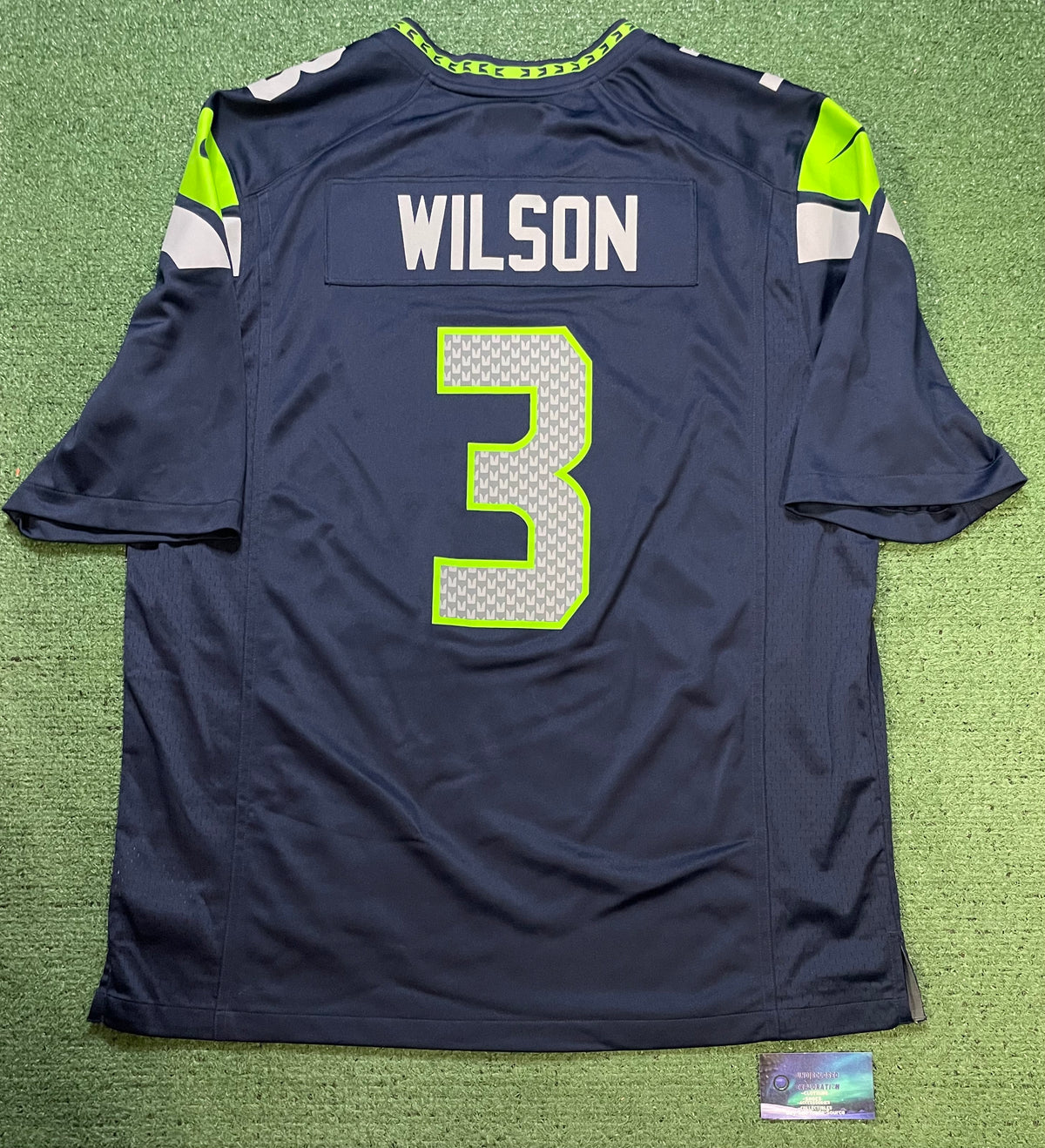 Nike Seattle Seahawks Russell Wilson #3 Blue Jersey