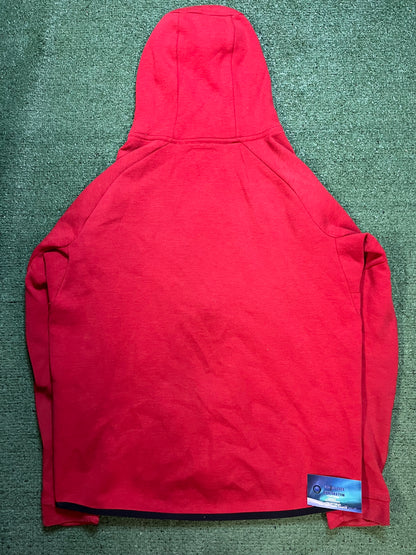 Nike tech fleece red hoodie