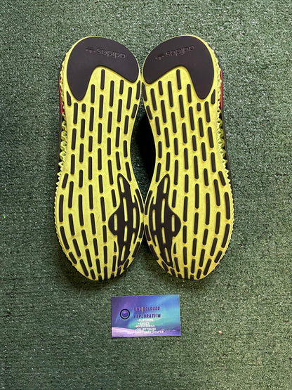 Adidas 4D Fusio blue and green size 7men/8.5women