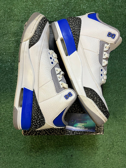 Jordan 3 Racer blue size 9.5men/11women