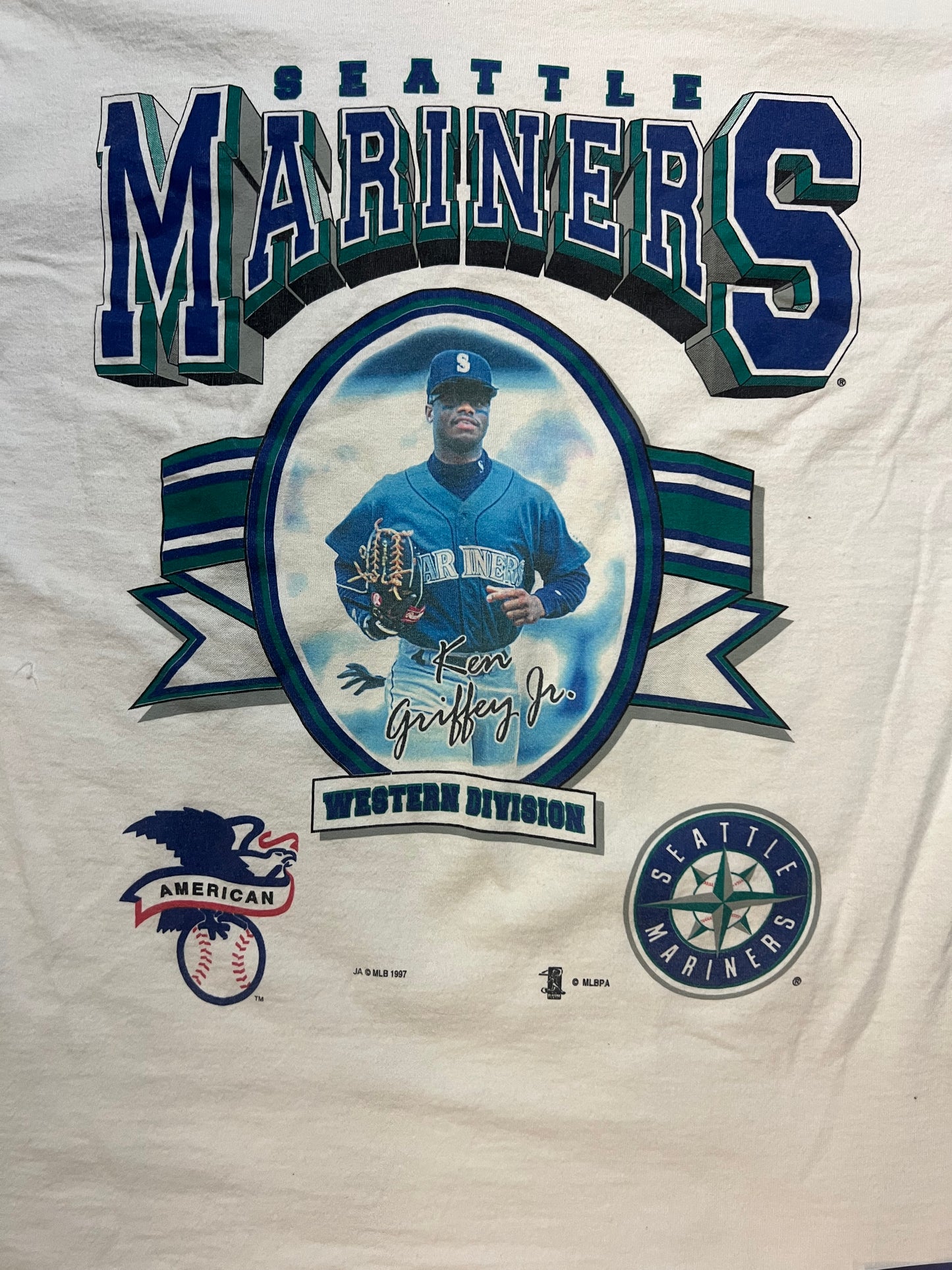 Vintage 1990s Ken Griffey Jr western division tee