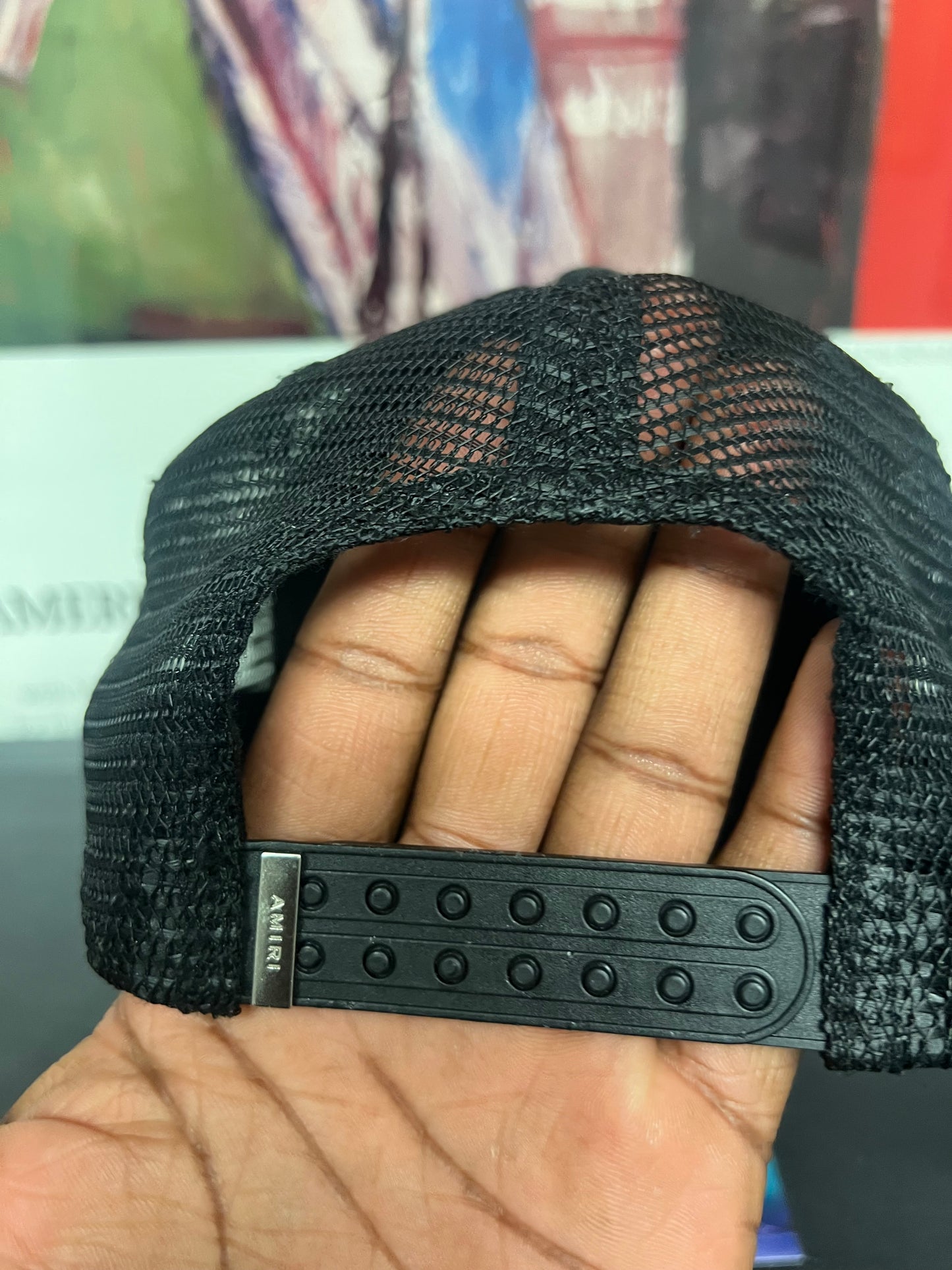 Amiri 3 star black hat