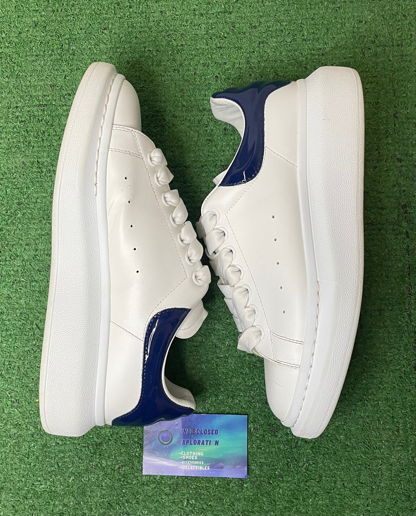 Alexander McQueen oversized sneaker dark blue size7.5men/9women (EU40.5)