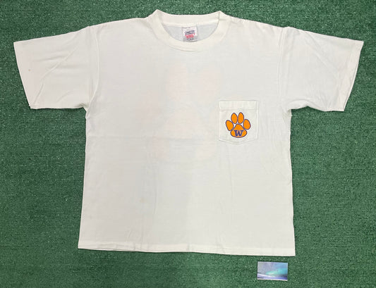 Vintage 1990s UW University of Washington huskies Pawprint tee