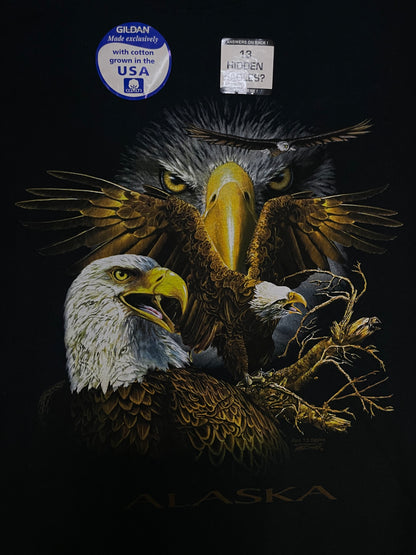 Vintage 1990s Alaska bald eagle tee