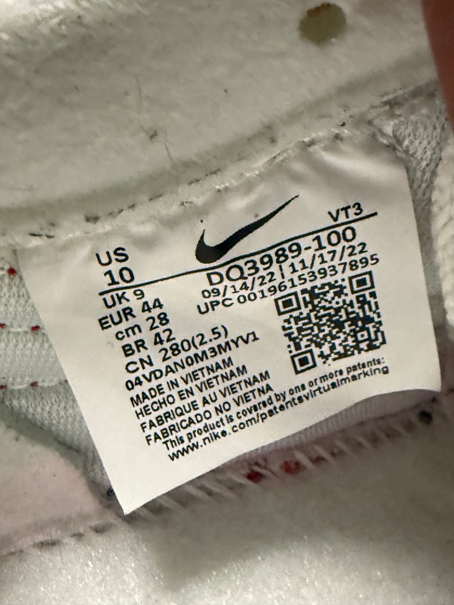 Nike Air Max 1 Big Bubble 10 Men/11.5 Women “Preowned”