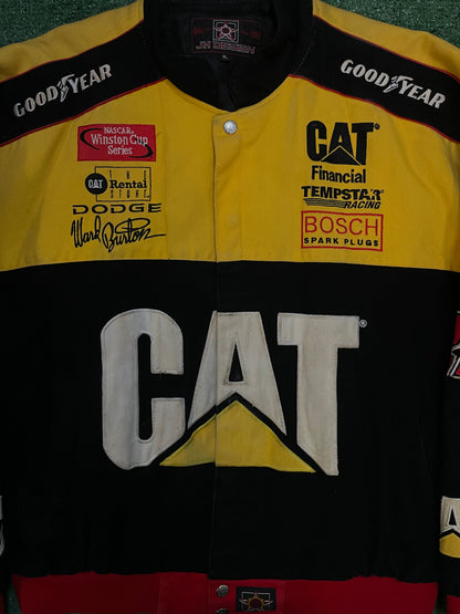 Vintage 1990s CAT racing nascar Jeff Hamilton jacket