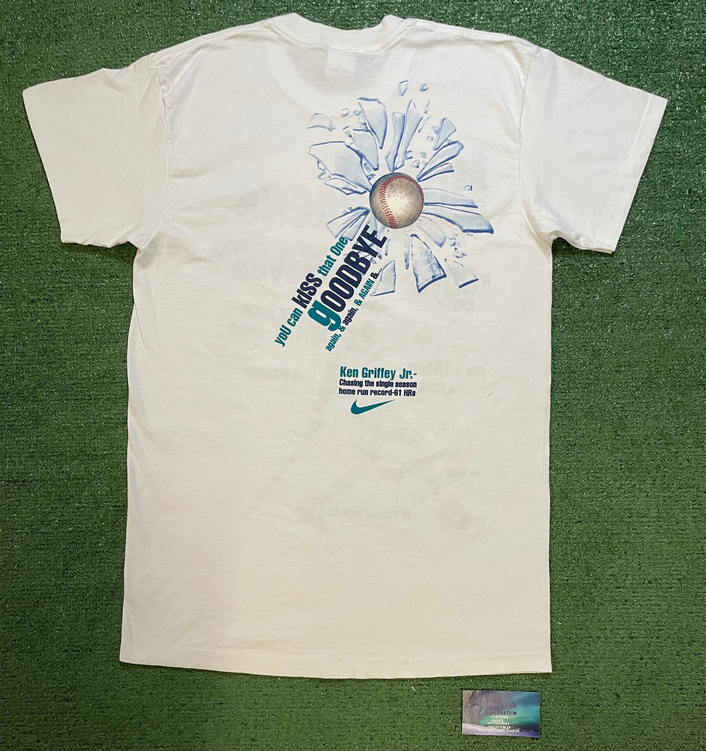 Vintage 1990s Nike Ken Griffey Seattle Mariners double sided tee