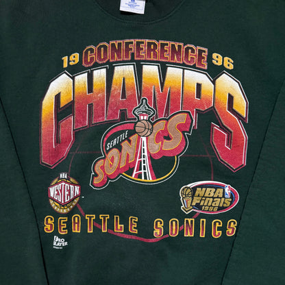 Vintage Seattle SuperSonics Western Conference Champs 1996 Crewneck