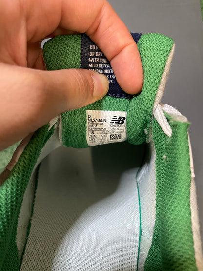 New Balance 574 varsity green indigo size 10men/11.5women