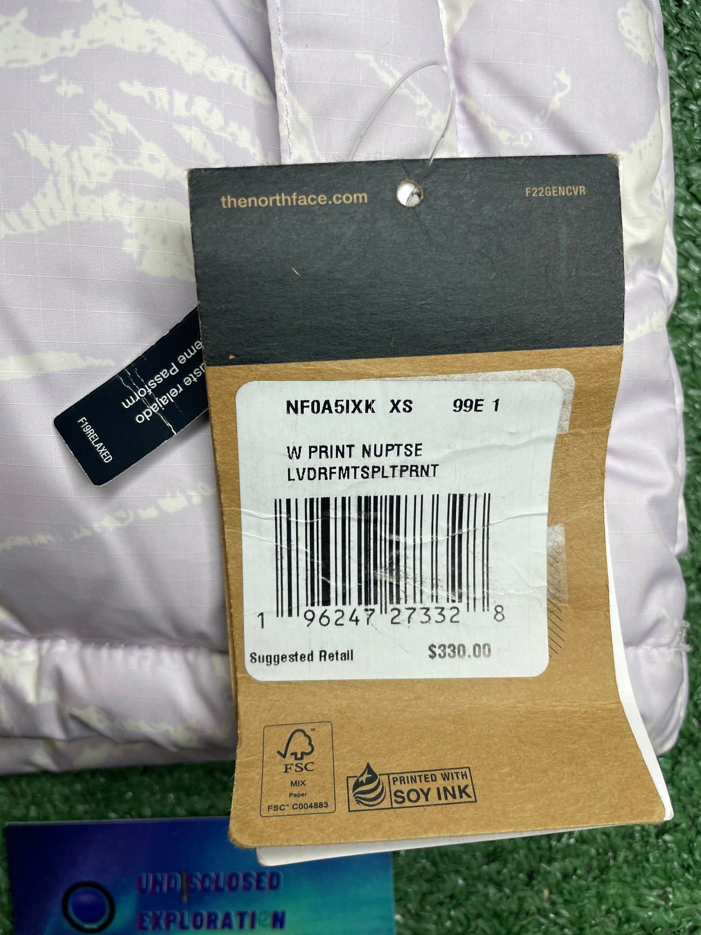 North face nuptse 700 lavender fog