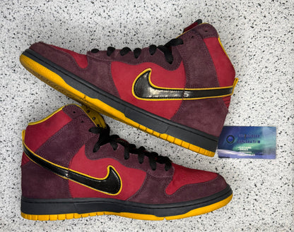 Nike Dunk Sb High Iron Man 9.5 Men/11 Women “Preowned”