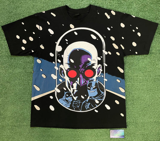 Mask and diguise Mr freeze Batman animated series animated all over print tee