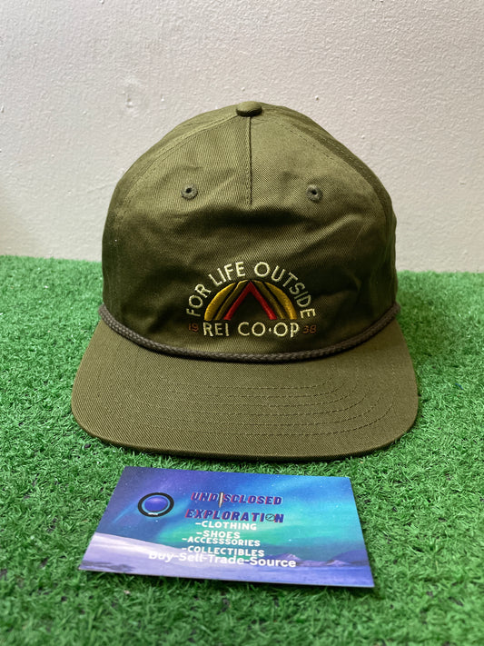 Rei olive green for life outside hat