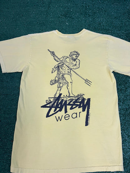 Stussy yellow Poseidon tee