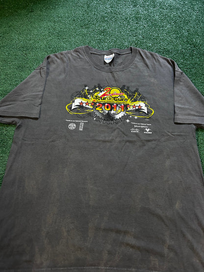 Vintage tour de cure grey tee