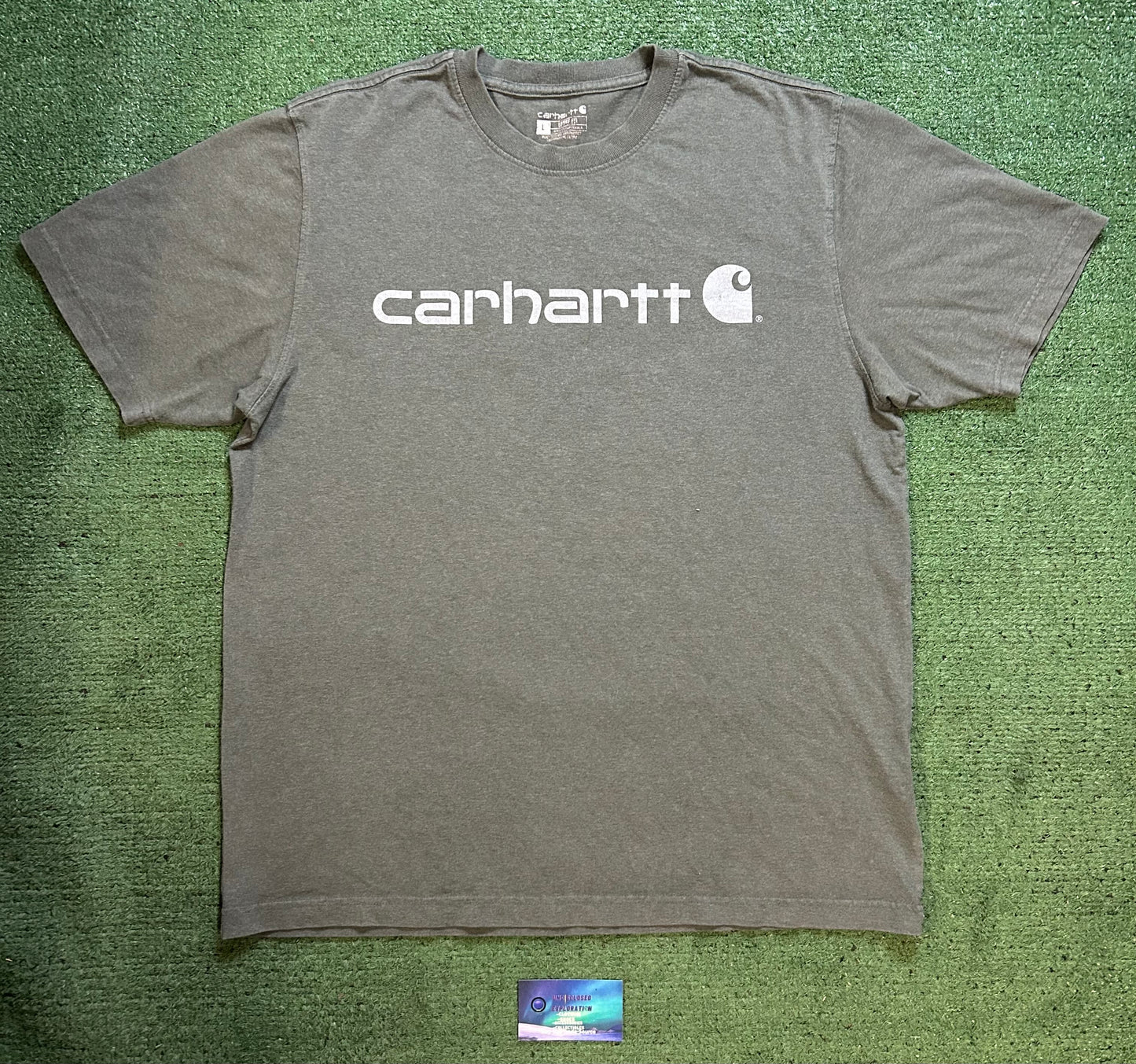 Carhartt grey logo tee