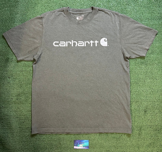 Carhartt grey logo tee