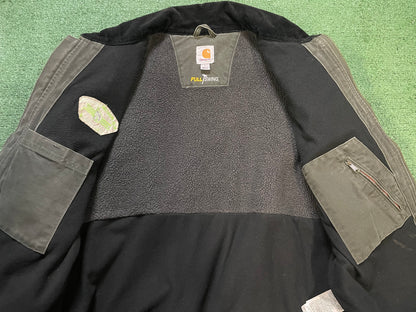 Carhartt forest green work jacket