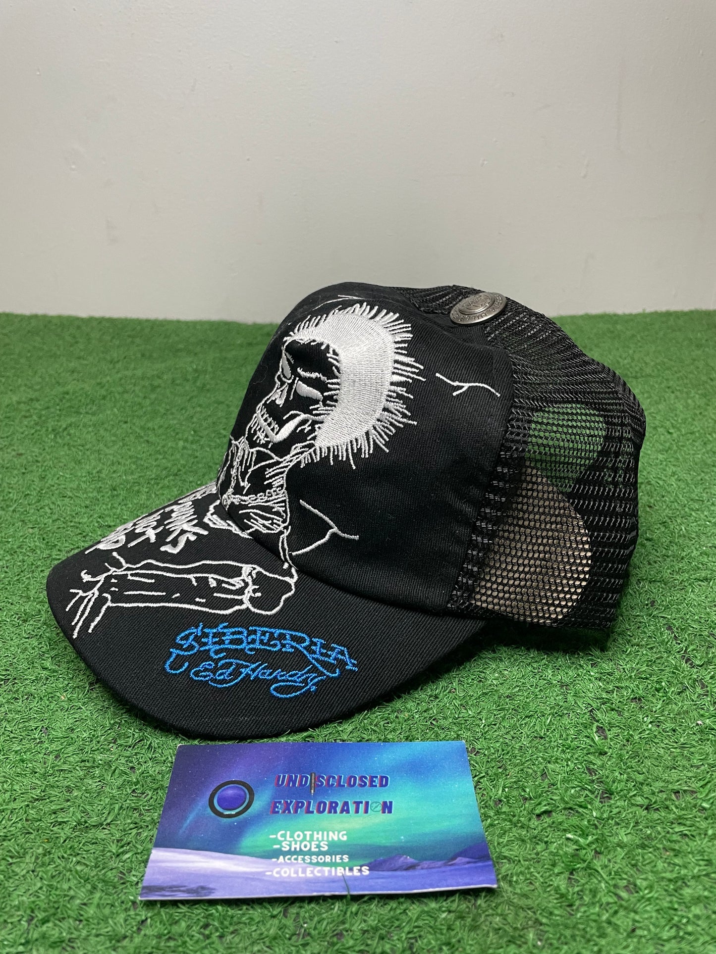 Ed Hardy x Siberia hills punks not dead hat