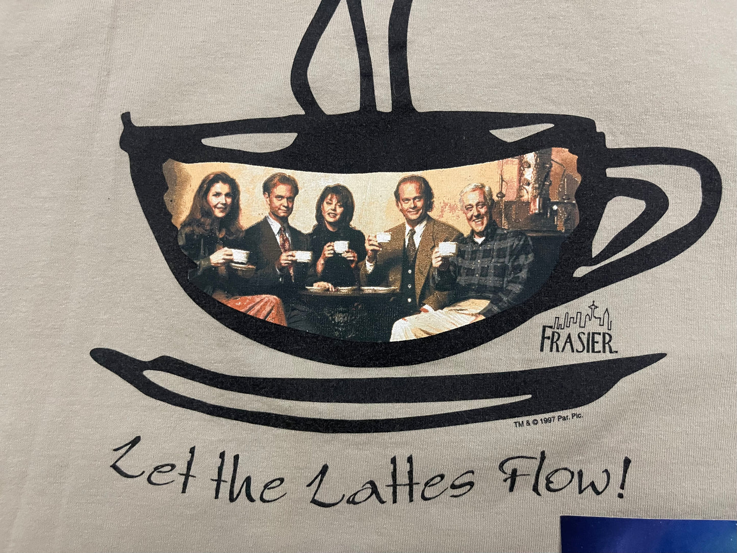 Vintage 1997 Frasier Show Cafe Nervosa Shirt X-Large