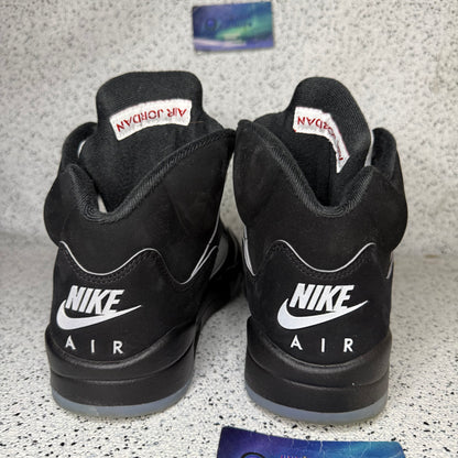 Jordan 5 Black Metallic Reimagined 9 Men “Preowned”