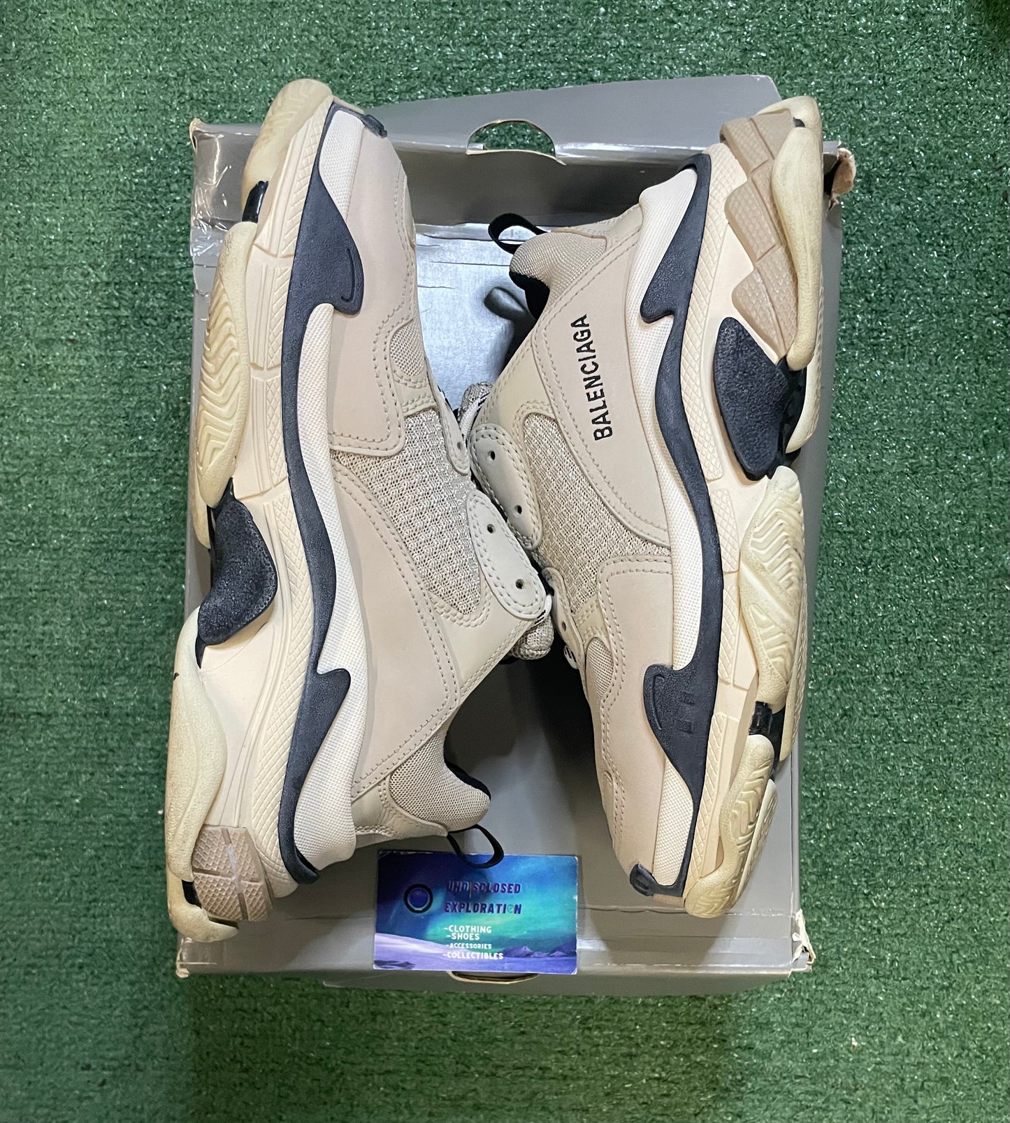 Balenciaga triple S beige size 8men/9.5women(EU 41)