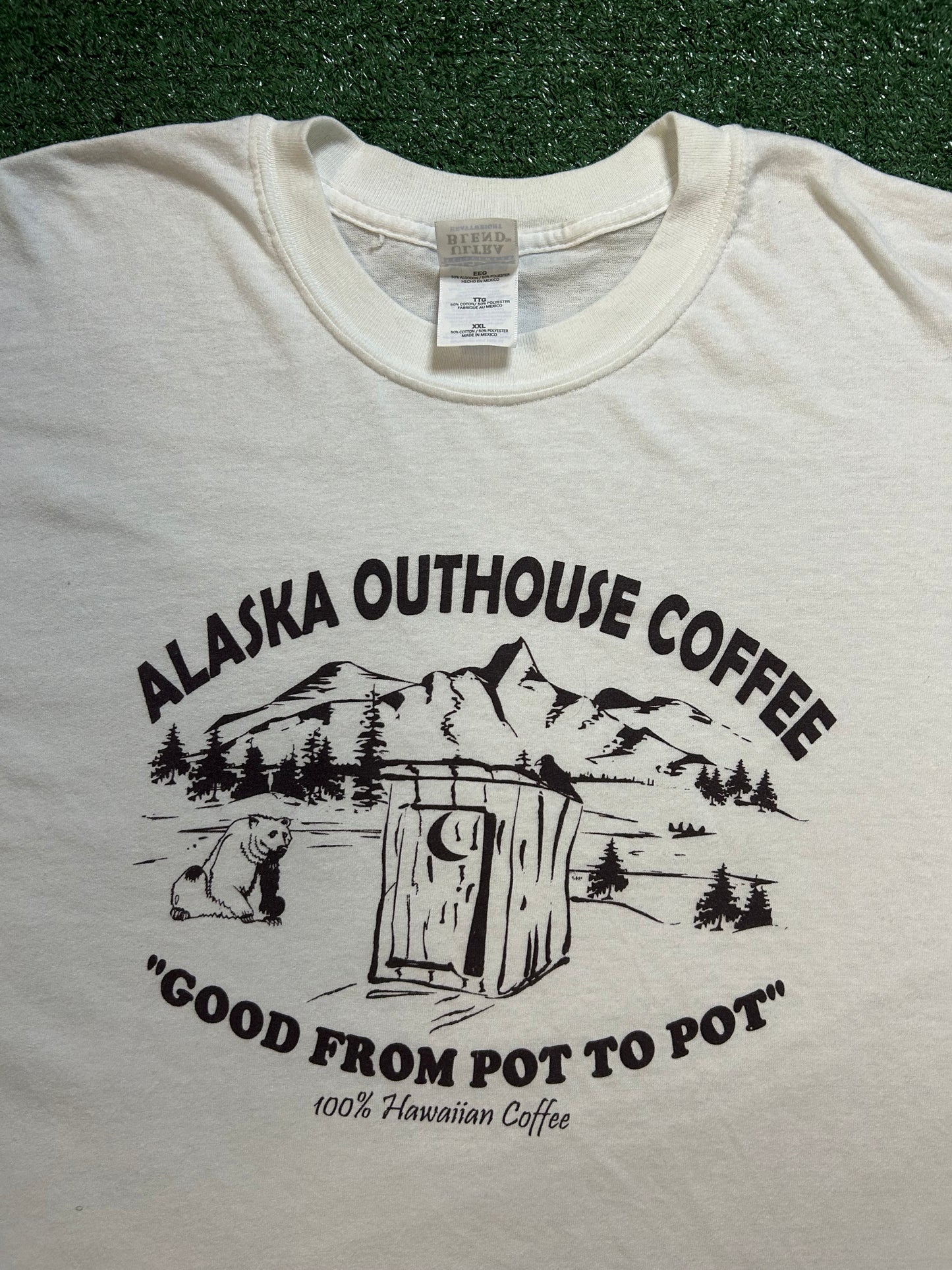 Alaska outhouse coffee tee