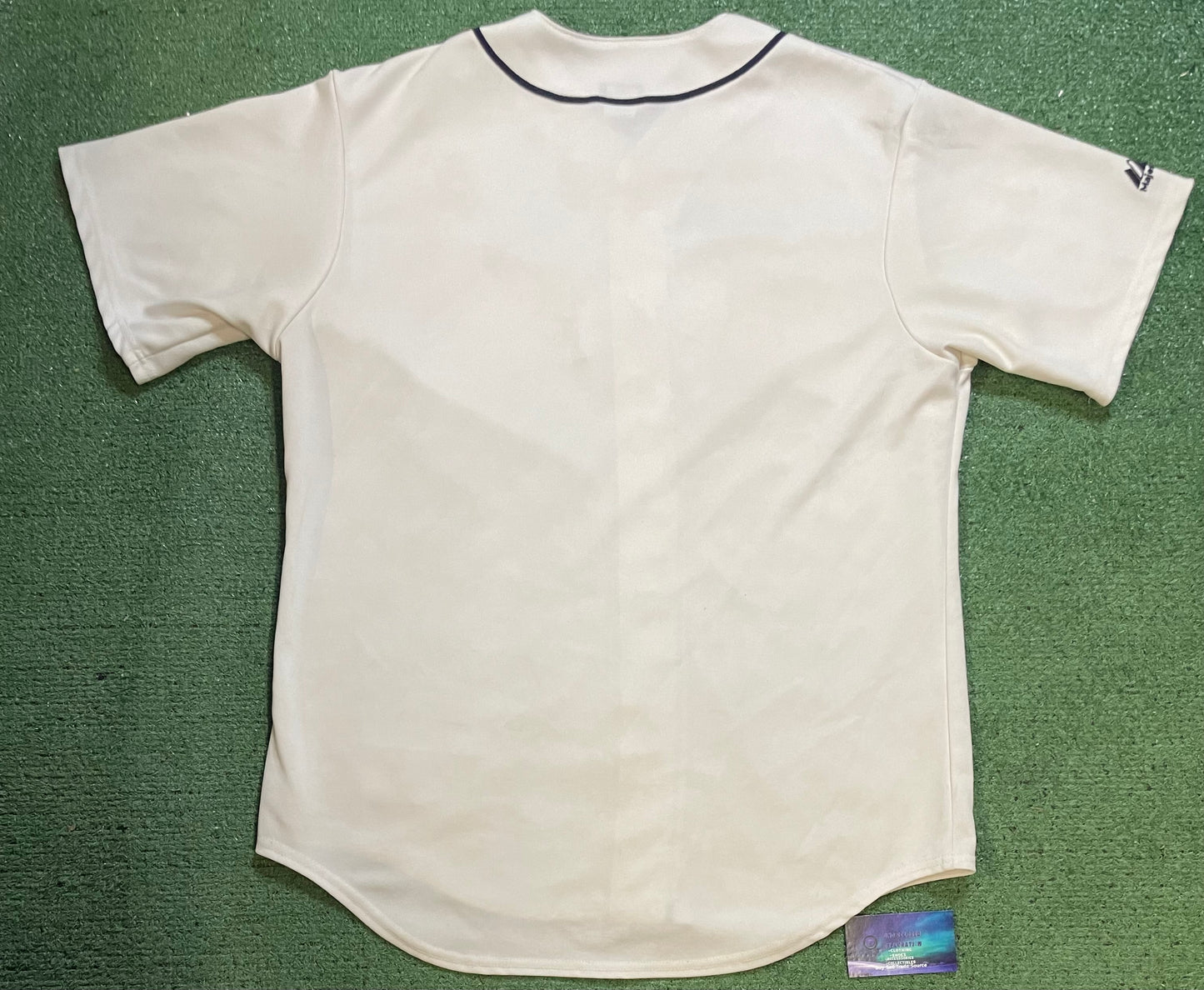 Seattle Mariners embroidered stitched white & blue jersey